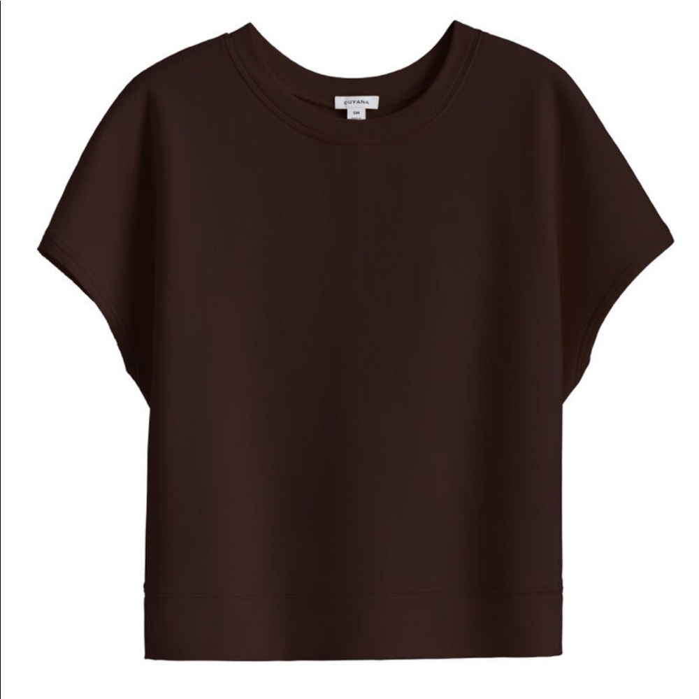 Cuyana French Terry Short Sleeve Sweatshirt
